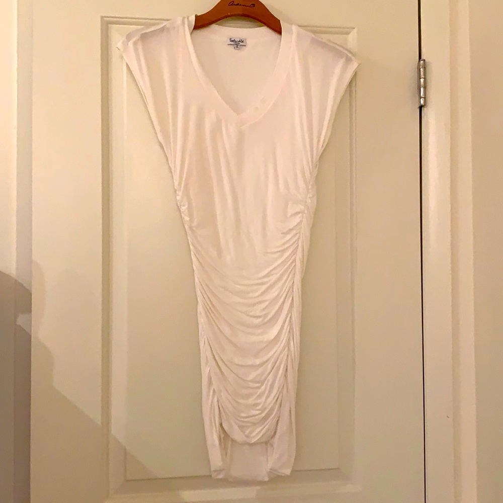 Splendid  White Ruched dress